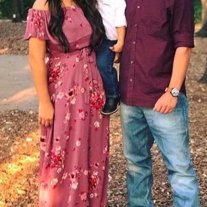 Floral maxi dress size L/XL